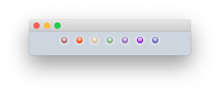 Prototype image processing application with status icons